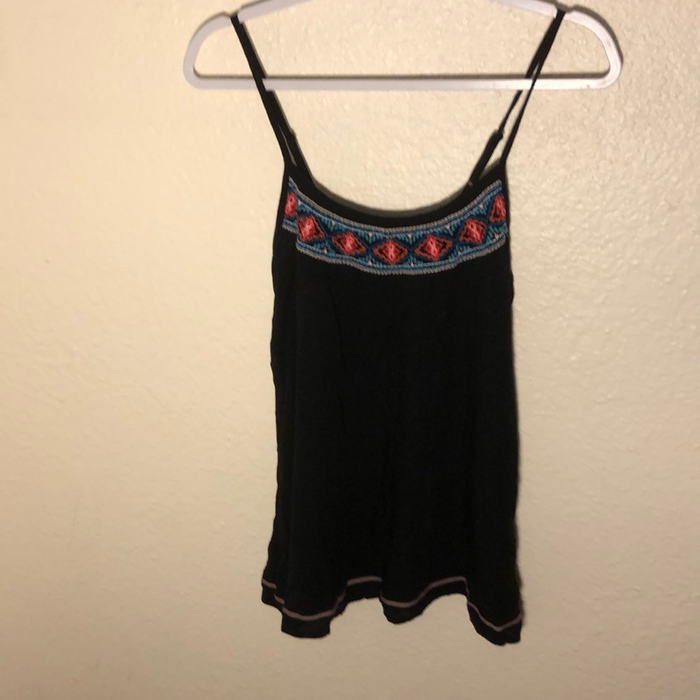 Embroidered tank